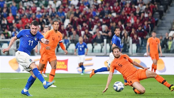 القنوات المفتوحة الناقلة لمباراة إيطاليا وهولندا بث مباشر لتحديد المركز الثالث في دوري الأمم الأوروبية